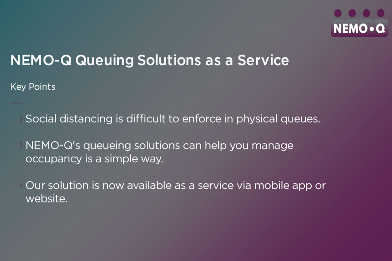 NEMOQ Queuing Solutions as a Service NEMOQ